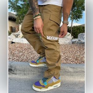 VLEXIN Dark Khaki, Cargo Pants, size S New